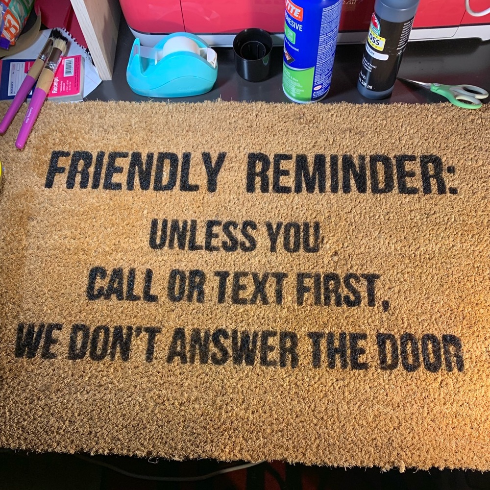 Customized door mats